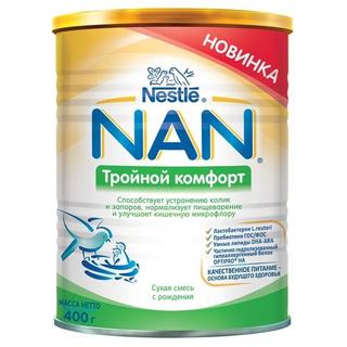 Нан тройнКомфорт смесь молочная 12*400 гр - Добрая аптека