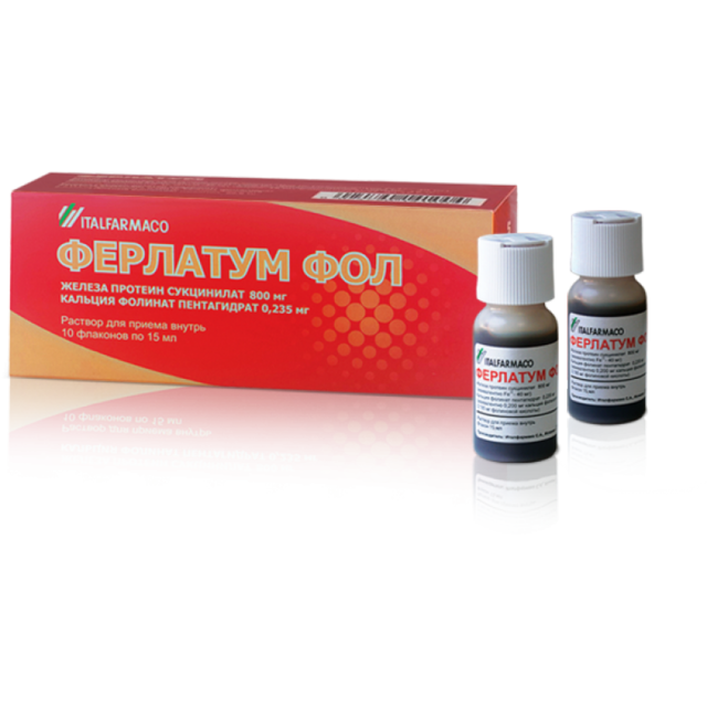 ФЕРЛАТУМ ФОЛ 15мл N10 р-р д/внут прим - Добрая аптека