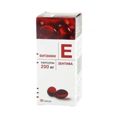 Витамин Е 200мг капс №30 Зентива Витамин Е 200мг капс №30 Зентива - Добрая аптека