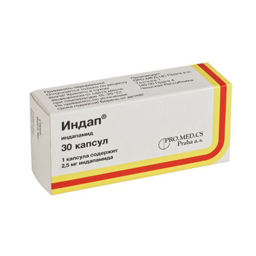 ИНДАП 2.5мг N30 капс ИНДАП 2.5мг N30 капс - Добрая аптека