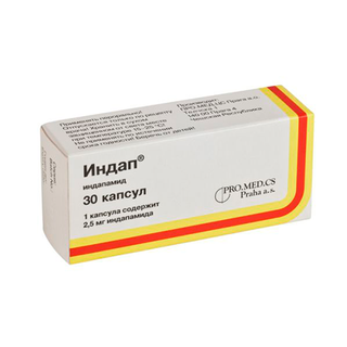 ИНДАП 2.5мг N30 капс - Добрая аптека