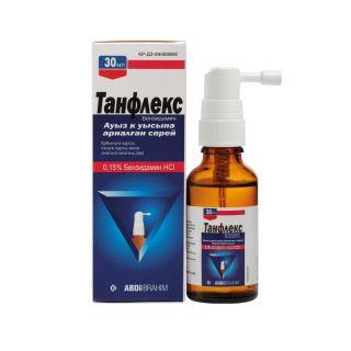 ТАНФЛЕКС 0.15% 30мл спрей орал ТАНФЛЕКС 0.15% 30мл спрей орал - Добрая аптека