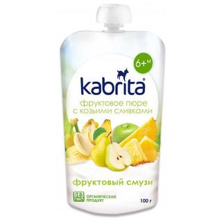Kabrita Фруктовое пюре с козьими сливками Фруктовый смузи 100гр - Добрая аптека