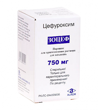 ЗОЦЕФ 750мг N1 пор д/р-ра д/ин - Добрая аптека