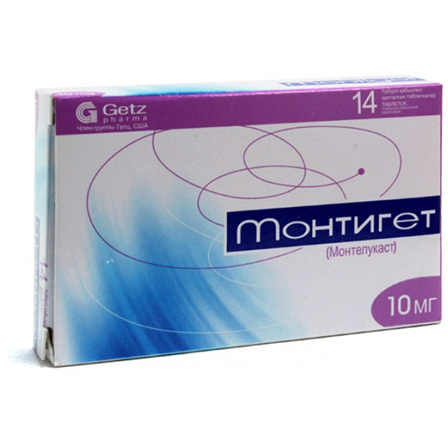 МОНТИГЕТ 10мг N14 таб п.п.о. МОНТИГЕТ 10мг N14 таб п.п.о. - Добрая аптека