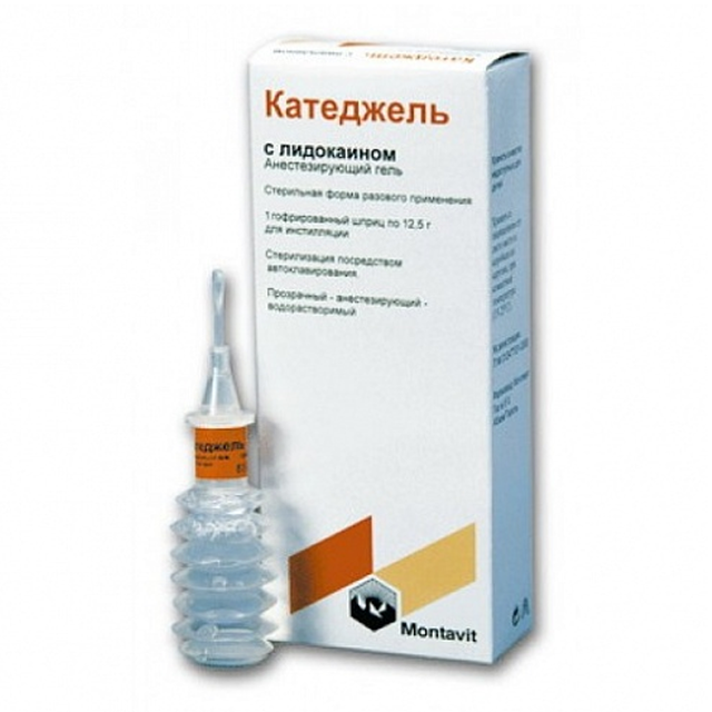 Катеджель с лидокаином гель шприц 12,5г Катеджель с лидокаином гель шприц 12,5г - Добрая аптека