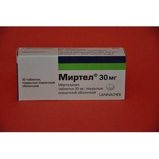 МИРТЕЛ 30мг N30 таб п.п.о. МИРТЕЛ 30мг N30 таб п.п.о. - Добрая аптека