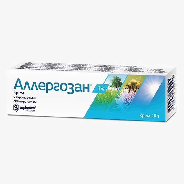 АЛЛЕРГОЗАН 1% 18г крем д/нар прим АЛЛЕРГОЗАН 1% 18г крем д/нар прим - Добрая аптека
