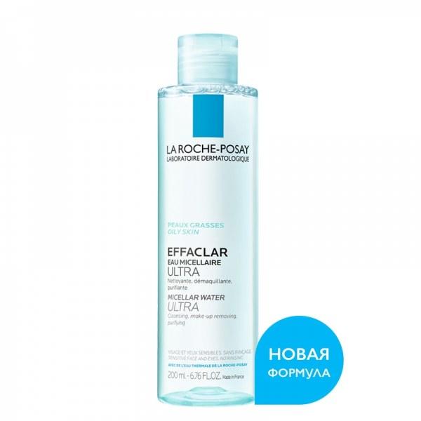 La Roche-Posay Эффаклар Мицеллярный раствор для снятия макияжа 200мл La Roche-Posay Эффаклар Мицеллярный раствор для снятия макияжа 200мл - Добрая аптека