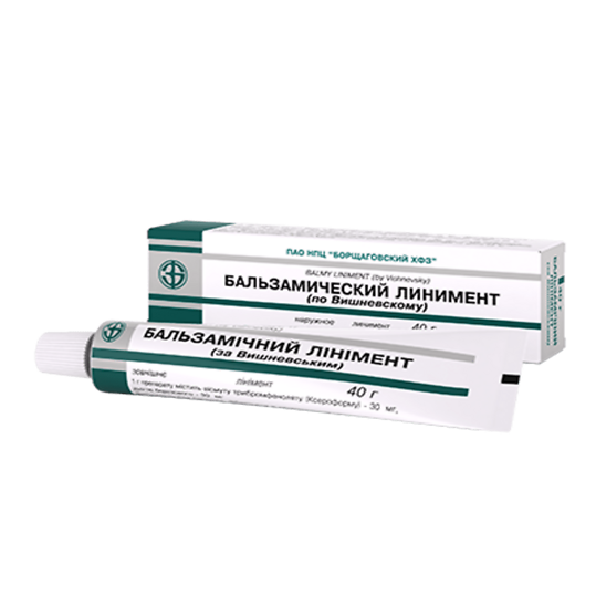 ЛИНИМЕНТ БАЛЬЗАМИЧЕСКИЙ (ПО ВИШНЕВСКОМУ) 40г д/нар прим - Добрая аптека