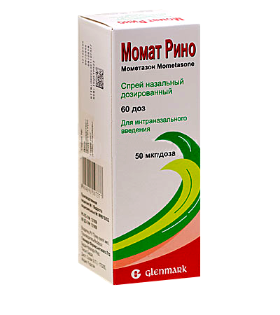 МОМАТ РИНО 50мкг/доза 60доз спрей наз доз МОМАТ РИНО 50мкг/доза 60доз спрей наз доз - Добрая аптека