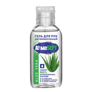 Акмасепт гель для рук антимикробный *Aloe gold* с витамином Е 50мл - Добрая аптека