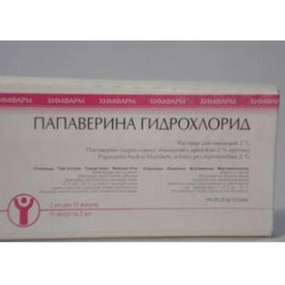 Папаверина г/хл 2% 20мг/мл 2мл амп №10 Каз - Добрая аптека