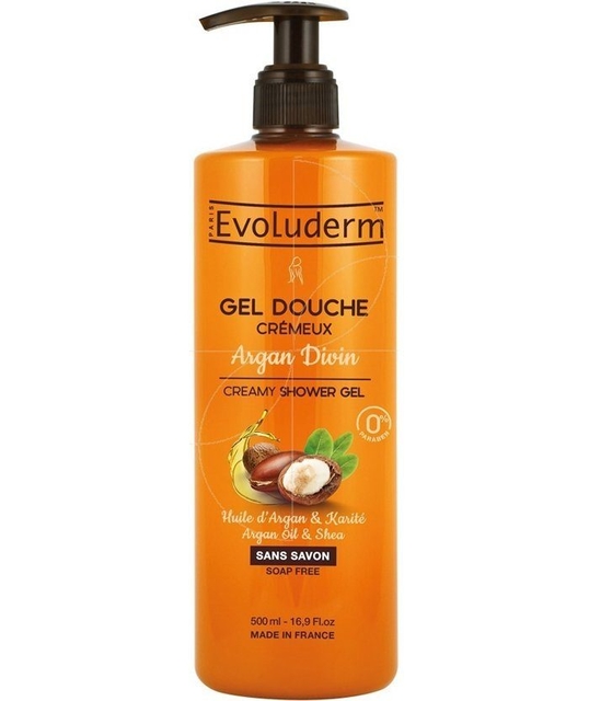 Evoluderm Кремовый гель для душа с маслами аргана и ши 500 мл REL1 - Добрая аптека