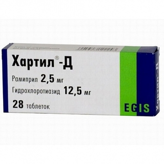 Хартил Д 2,5мг/12,5мг №28 - Добрая аптека